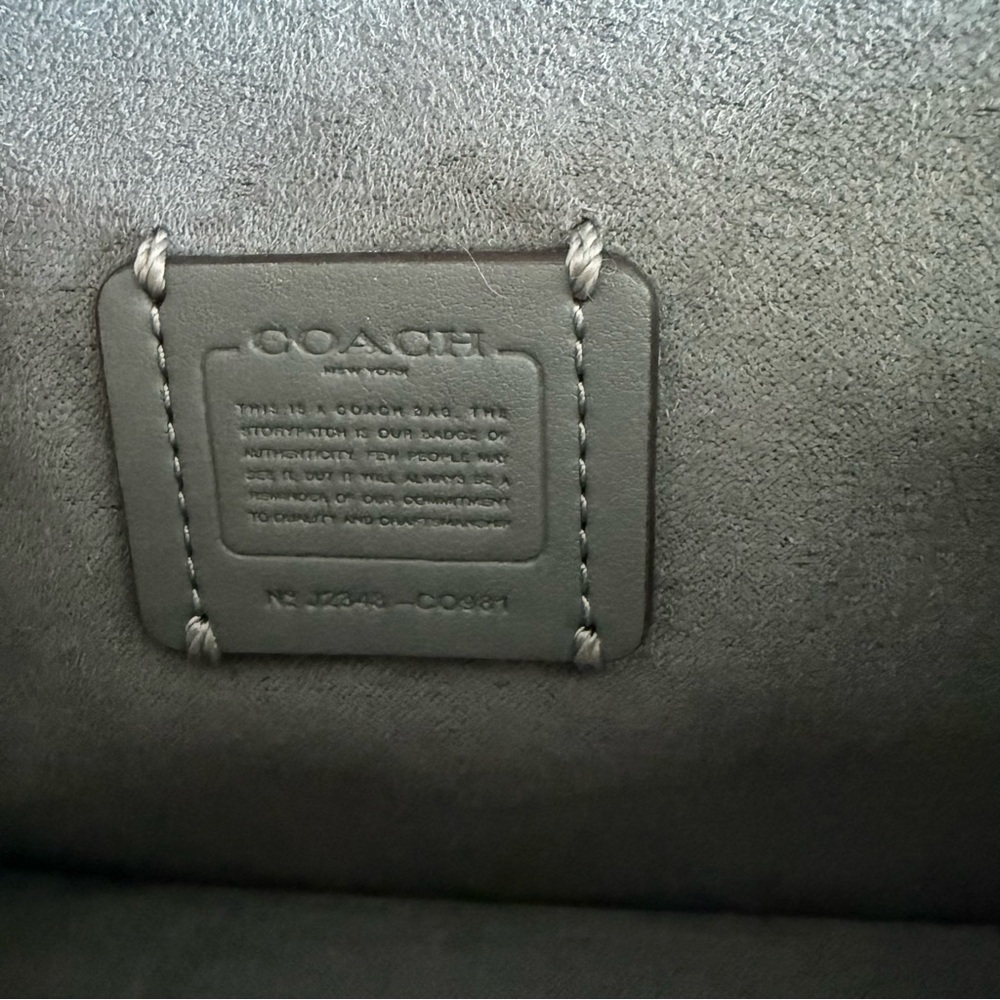 Coach Morgan Square Silver Glitter Crossbody Bag - Picture 13 of 15